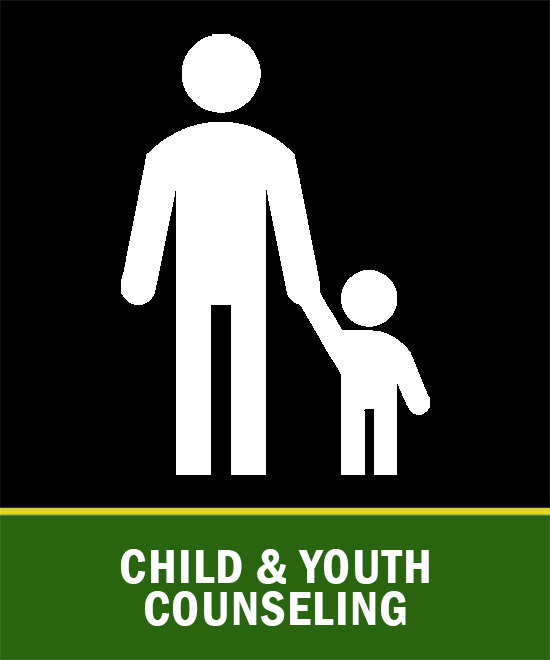 Graphic: adult with child